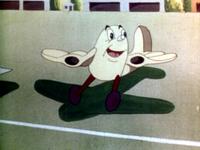 Aeroplane Jelly's "Berti Plane" - as seen on an early animated cinema advertisement 